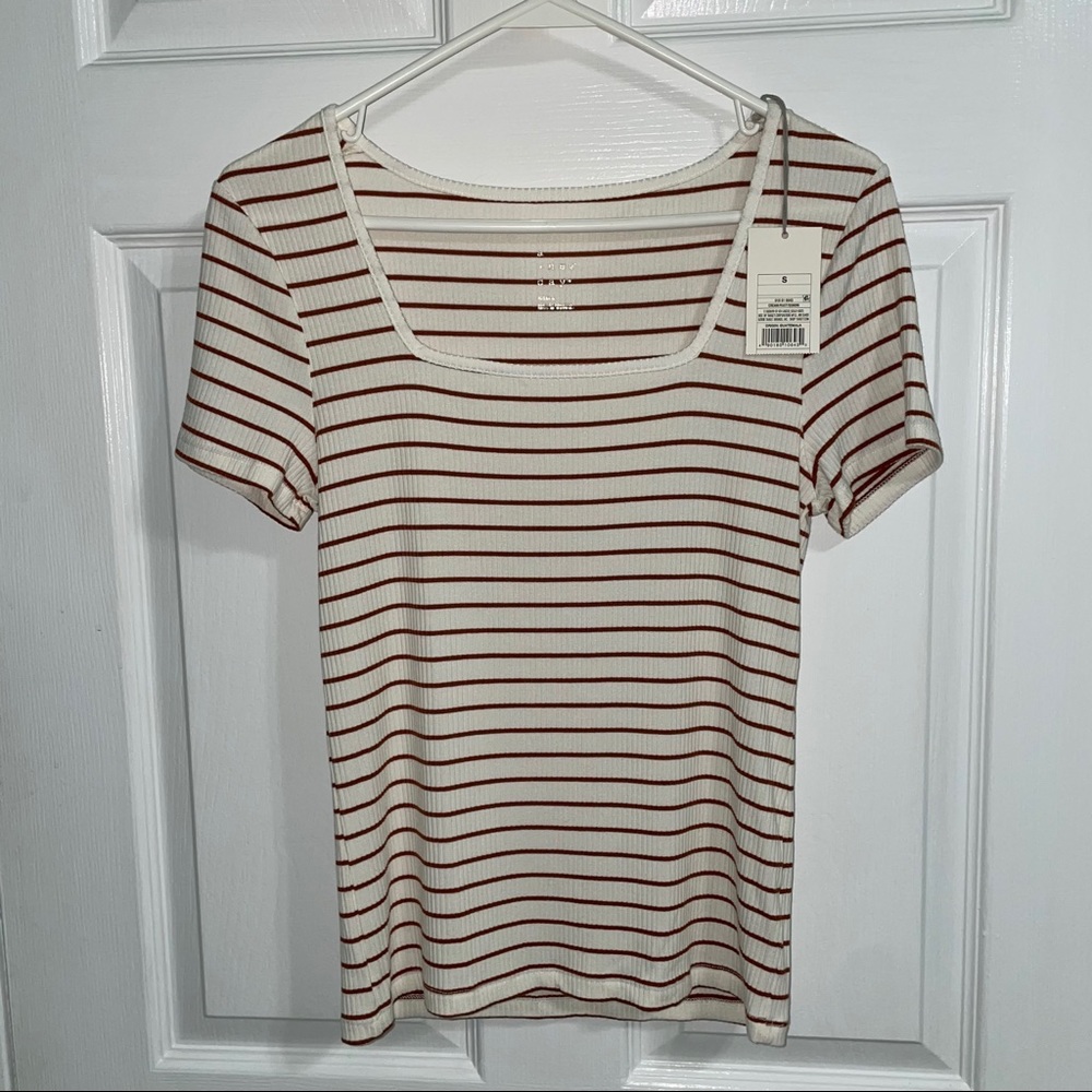 A New Day Square Neck Short Sleeves knit T-shirt